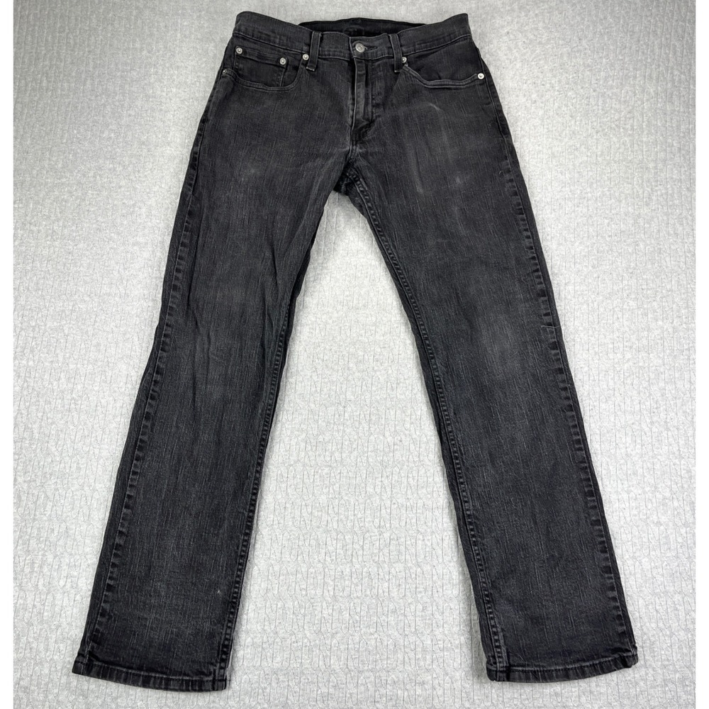 Levi's 559 Relaxed Straight Jeans Mens 32x32 Fits 30x30 Black Faded  Denim